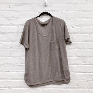 rag & bone SOFT Grey Waffle Tee / Large